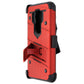 Zizo Bolt Series Case with Glass for Motorola Moto G7 Supra/Power - Red/Black Cell Phone - Cases, Covers & Skins Zizo - Simple Cell Bulk Wholesale Pricing - USA Seller