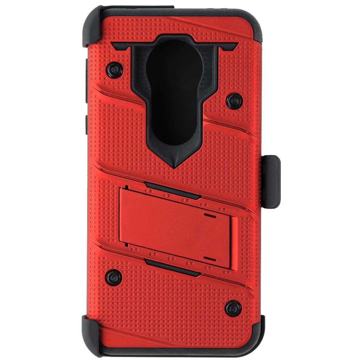 Zizo Bolt Series Case with Glass for Motorola Moto G7 Supra/Power - Red/Black Cell Phone - Cases, Covers & Skins Zizo - Simple Cell Bulk Wholesale Pricing - USA Seller