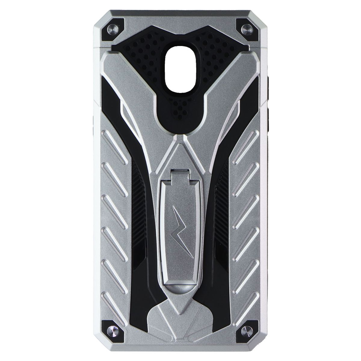 Zizo Static Series Case for Samsung Galaxy Prime 3 / J3 2018 - Silver / Black Cell Phone - Cases, Covers & Skins Zizo - Simple Cell Bulk Wholesale Pricing - USA Seller