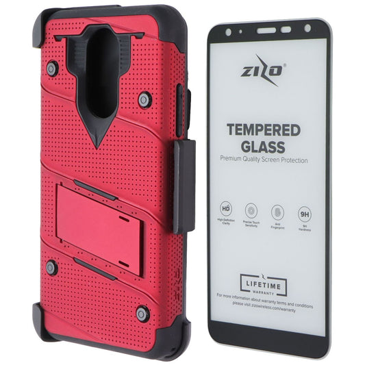 ZIZO Bolt Series Case / Screen / Holster for LG Harmony 3/K40/Solo - Red Cell Phone - Cases, Covers & Skins Zizo - Simple Cell Bulk Wholesale Pricing - USA Seller