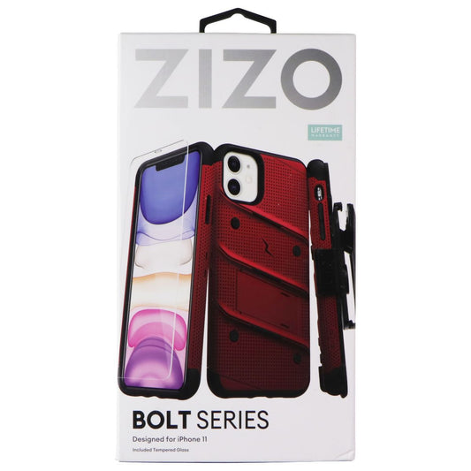 ZIZO Bolt Series (Case / Screen / Holster) for Apple iPhone 11 - Red/Black