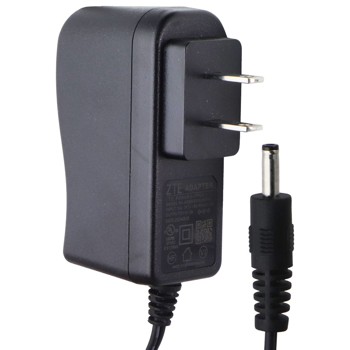 ZTE Adapter (RJ-AS050200U004-A) Power Supply - Black Multipurpose Batteries & Power - Multipurpose AC to DC Adapters ZTE - Simple Cell Bulk Wholesale Pricing - USA Seller