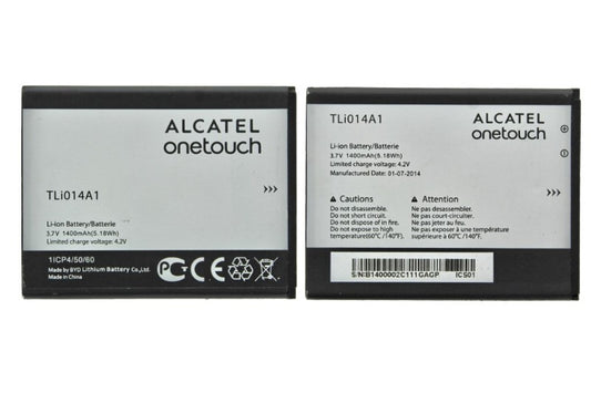 OEM Alcatel TLI014A1 1400mAh Replacement Battery for Alcatel One Touch, Mpop Cell Phone - Batteries Alcatel    - Simple Cell Bulk Wholesale Pricing - USA Seller