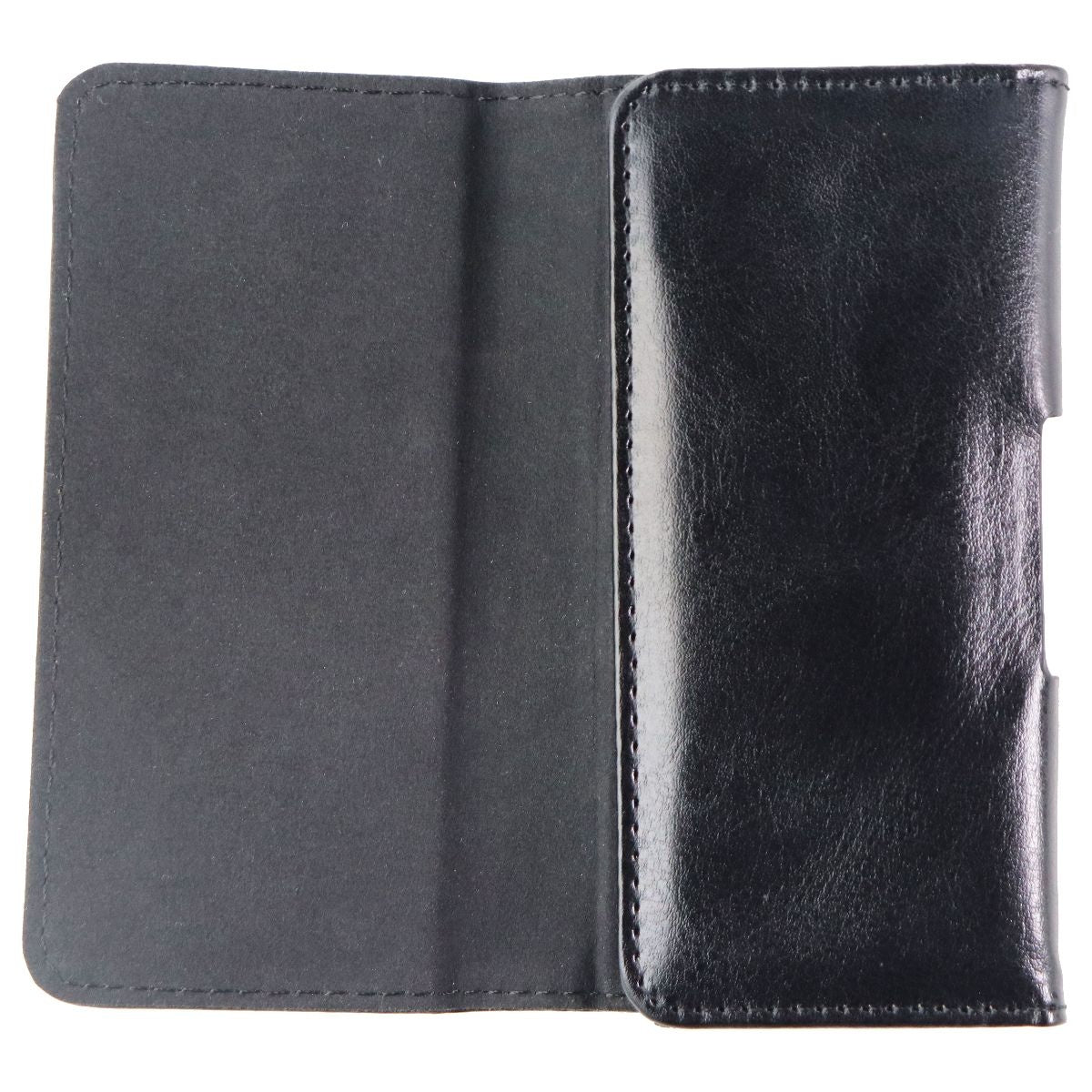 Ventev Leather Carry Pouch for 5-inch Small Size Smartphones & Devices - Black Cell Phone - Cases, Covers & Skins Ventev - Simple Cell Bulk Wholesale Pricing - USA Seller