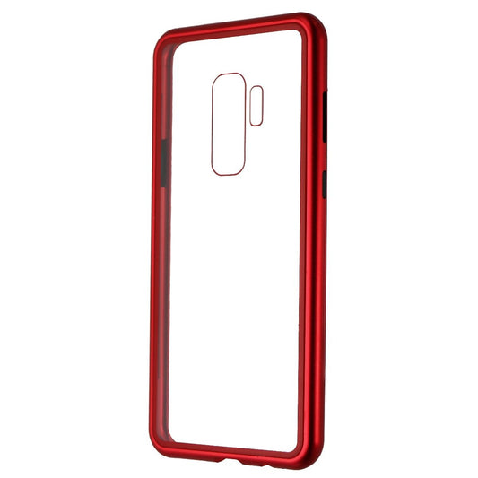 Zore Hybrid Glass Series Case for Samsung Galaxy S9 Plus - Clear/Red Cell Phone - Cases, Covers & Skins Zore    - Simple Cell Bulk Wholesale Pricing - USA Seller