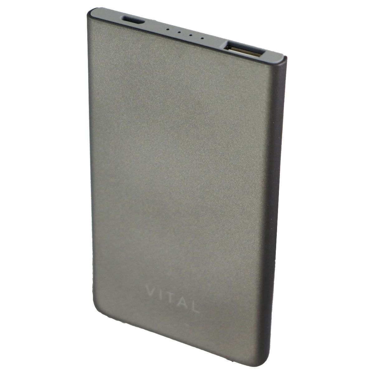 Vital 4,000mAh Power Bank Portable USB Charger Power Bank - Gray Cell Phone - Chargers & Cradles Vital    - Simple Cell Bulk Wholesale Pricing - USA Seller