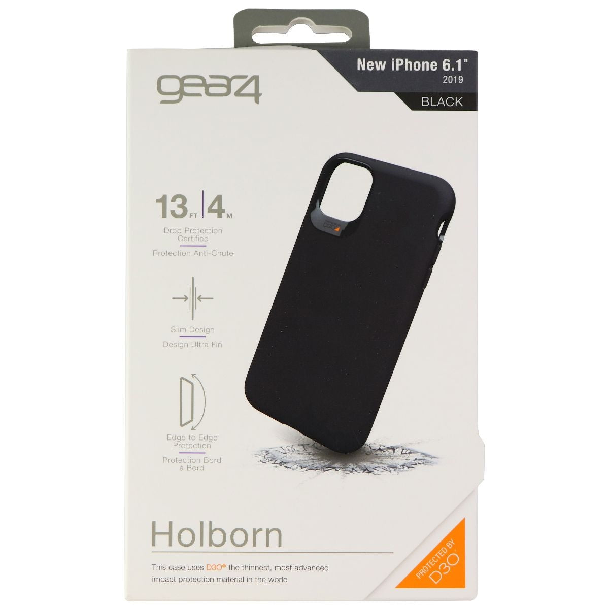 ZAGG Holborn Slim Series Hard Case for Apple iPhone 11 - Black Cell Phone - Cases, Covers & Skins Zagg    - Simple Cell Bulk Wholesale Pricing - USA Seller