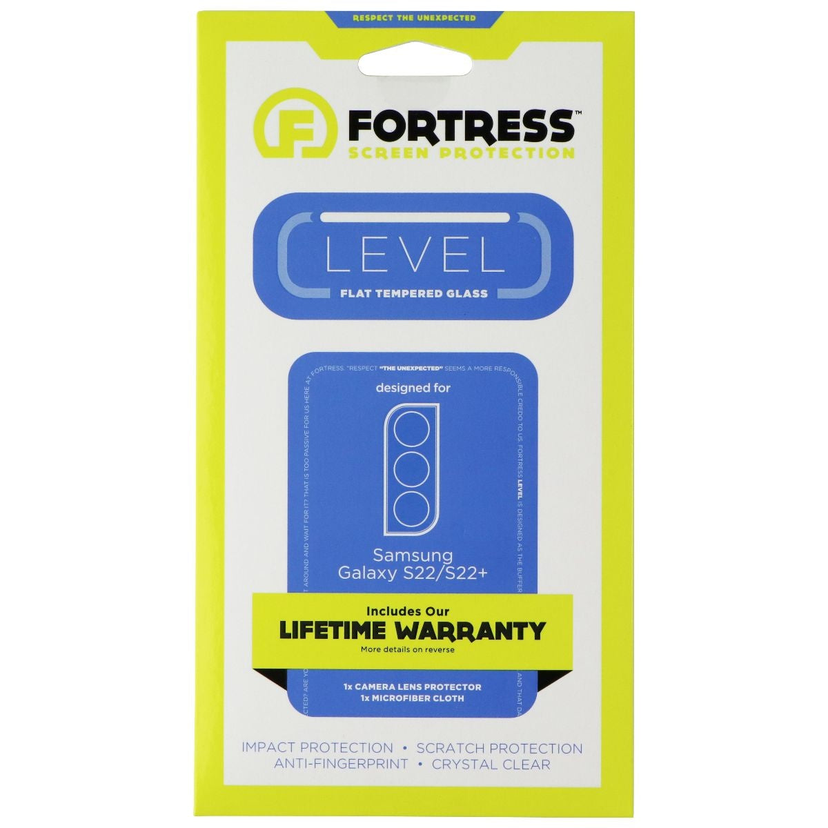 Fortress Tempered Glass Camera Lens Protector and Cover for Galaxy S22 / (S22+) Cell Phone - Screen Protectors Fortress - Simple Cell Bulk Wholesale Pricing - USA Seller