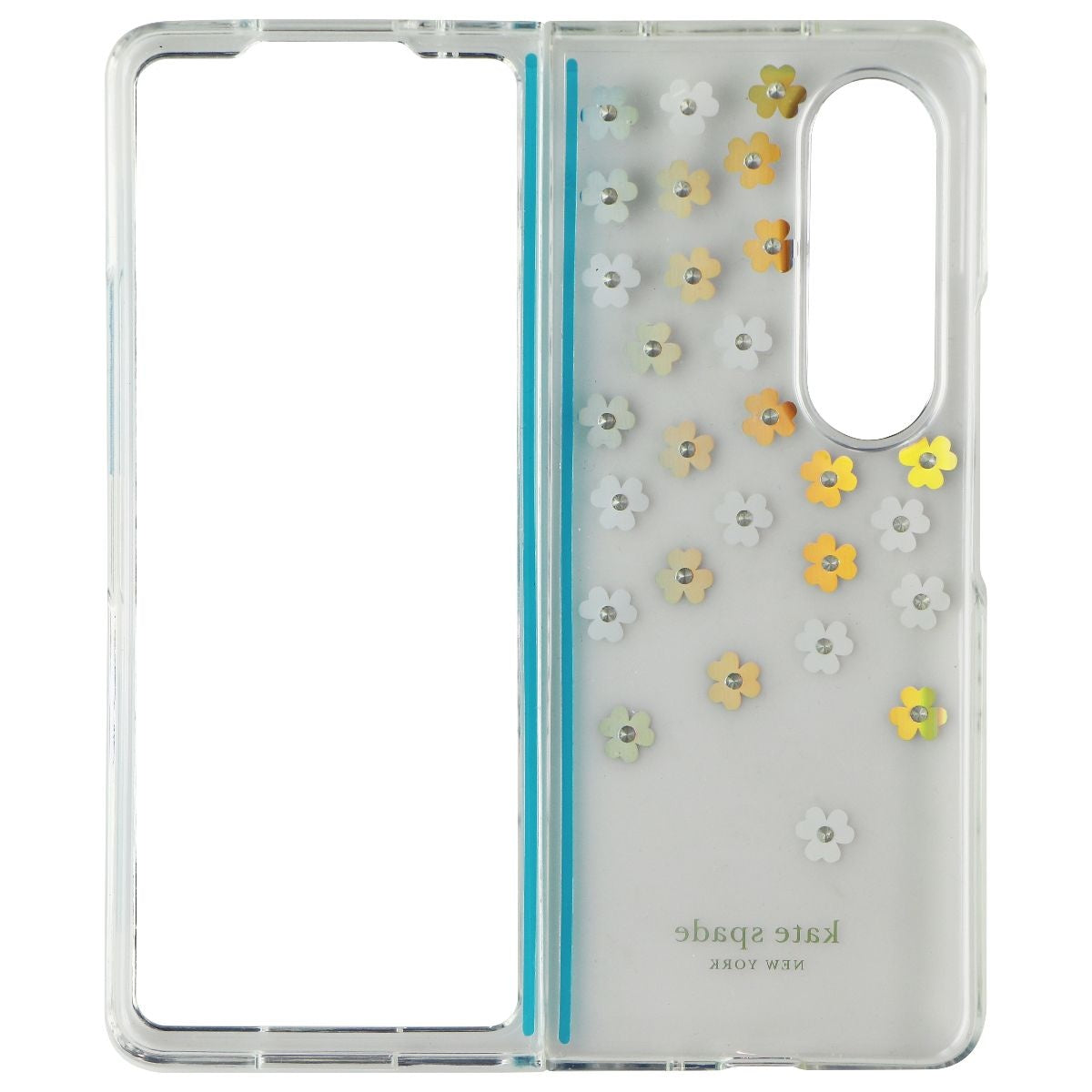 Kate Spade Protective Hardshell Case for Galaxy Z Fold4 - Scattered Flowers Cell Phone - Cases, Covers & Skins Kate Spade    - Simple Cell Bulk Wholesale Pricing - USA Seller