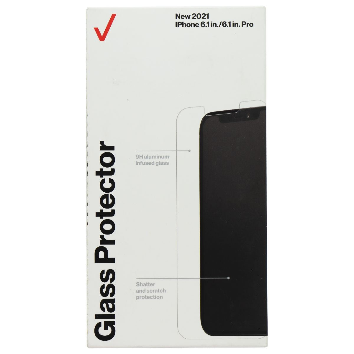 BodyGuardz Verizon Glass Screen Protector for iPhone 13/13 Pro - Clear Cell Phone - Screen Protectors BODYGUARDZ    - Simple Cell Bulk Wholesale Pricing - USA Seller