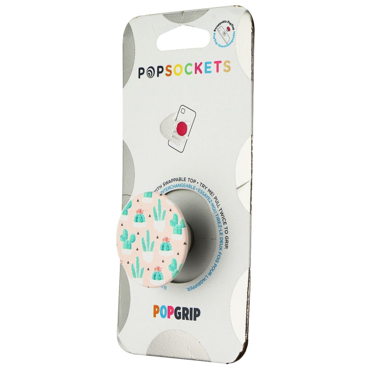 PopSockets: PopGrip Expanding Stand & Grip w/ Swappable Top - Cactus Pot Cell Phone - Mounts & Holders PopSockets - Simple Cell Bulk Wholesale Pricing - USA Seller