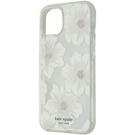 Kate Spade New York Series Case for iPhone 13 - Hollyhock Floral Clear Cell Phone - Cases, Covers & Skins Kate Spade    - Simple Cell Bulk Wholesale Pricing - USA Seller