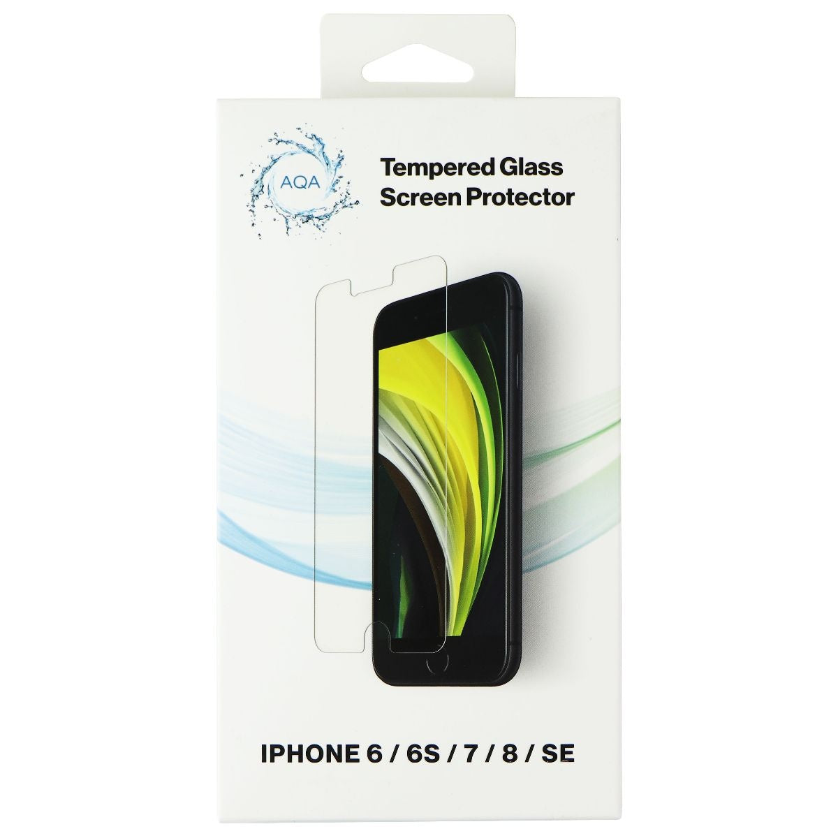 AQA Tempered Glass Screen Protector for iPhone SE (8/7/6s/6) - Clear Cell Phone - Screen Protectors AQA    - Simple Cell Bulk Wholesale Pricing - USA Seller