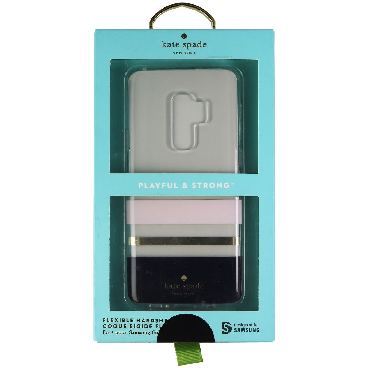 Kate Spade Defensive Hardshell Case for Samsung Galaxy S10+ - Stripe Black/Gold Cell Phone - Cases, Covers & Skins Kate Spade - Simple Cell Bulk Wholesale Pricing - USA Seller