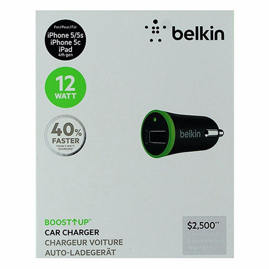 Belkin Boost Up Car Charger 12W 2.4 Amp - Black Cell Phone - Chargers & Cradles Belkin    - Simple Cell Bulk Wholesale Pricing - USA Seller