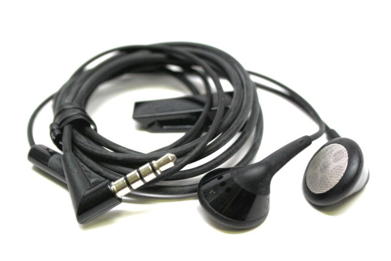 BlackBerry Wired Black Earbuds *HDW-24529-001 Cell Phone - Headsets Blackberry - Simple Cell Bulk Wholesale Pricing - USA Seller