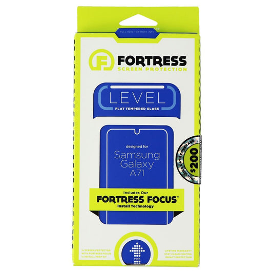 Fortress Flat Tempered Glass Screen Protector for Samsung Galaxy A71 Cell Phone - Screen Protectors Fortress    - Simple Cell Bulk Wholesale Pricing - USA Seller