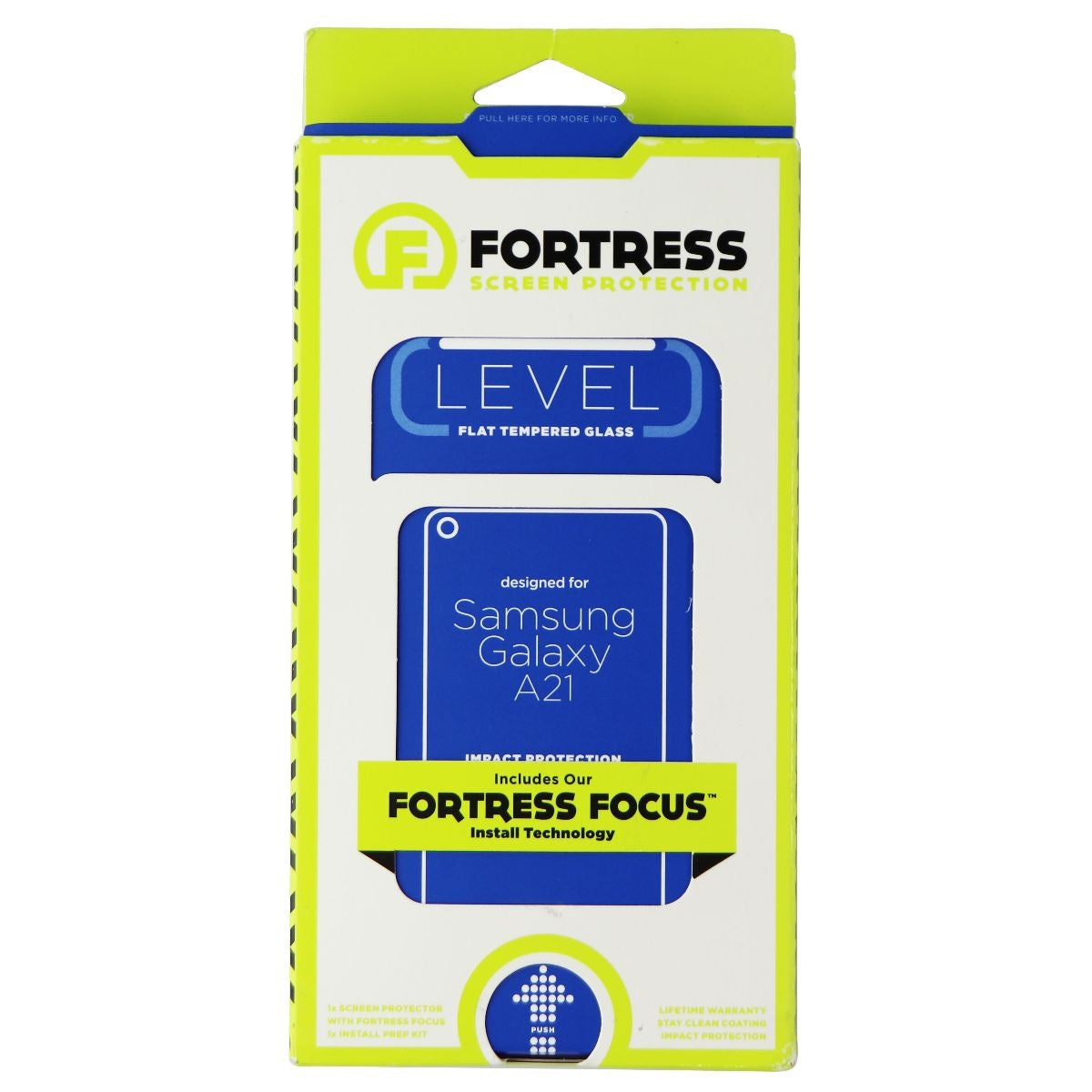 Fortress Tempered Glass Screen Protector for Samsung Galaxy A21 Cell Phone - Screen Protectors Fortress    - Simple Cell Bulk Wholesale Pricing - USA Seller