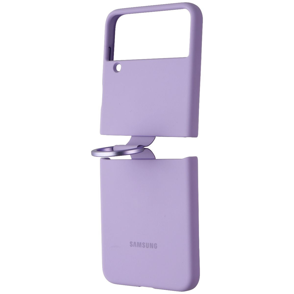 Samsung Silicone Cover with Ring for Samsung Galaxy Z Flip4 - Bora Purple Cell Phone - Cases, Covers & Skins Samsung - Simple Cell Bulk Wholesale Pricing - USA Seller