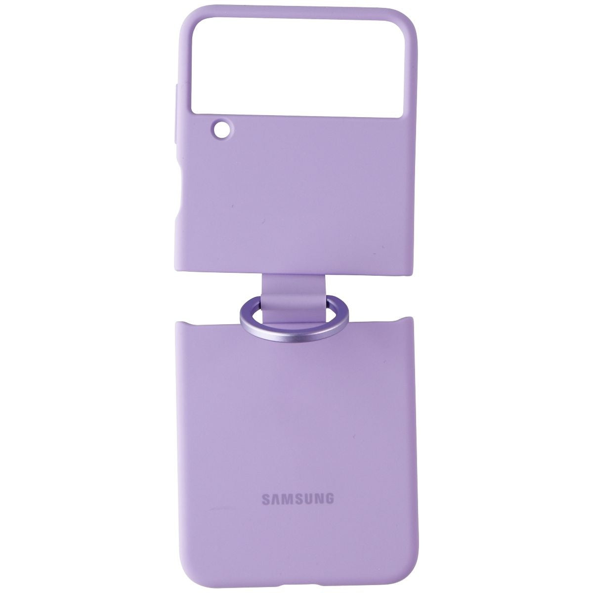 Samsung Silicone Cover with Ring for Samsung Galaxy Z Flip4 - Bora Purple Cell Phone - Cases, Covers & Skins Samsung - Simple Cell Bulk Wholesale Pricing - USA Seller