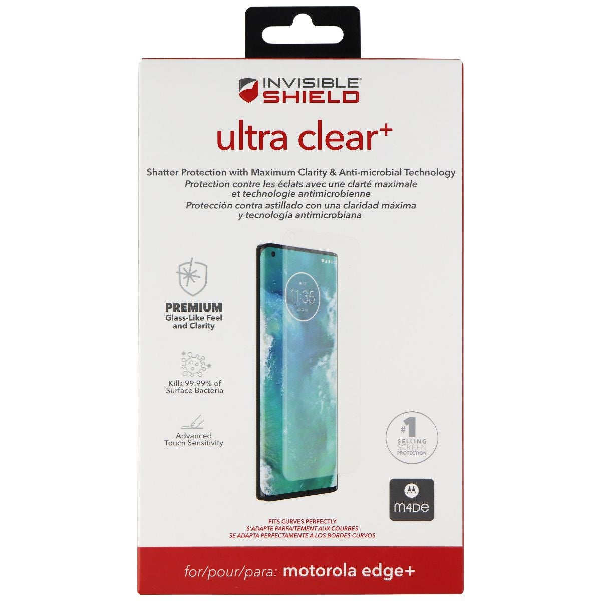 ZAGG Invisible Shield (Ultra Clear+) Screen Protector for Motorola (Edge+) Cell Phone - Screen Protectors Zagg    - Simple Cell Bulk Wholesale Pricing - USA Seller