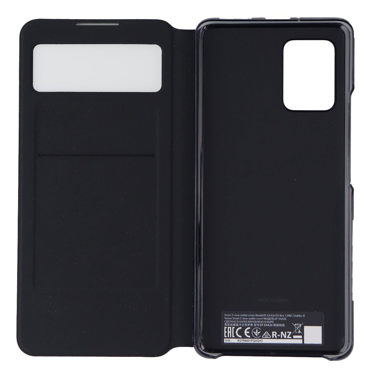 Samsung Smart S View Wallet Cover for Galaxy A42 5G - Black (EF-EA426PBEVZW) Cell Phone - Cases, Covers & Skins Samsung - Simple Cell Bulk Wholesale Pricing - USA Seller
