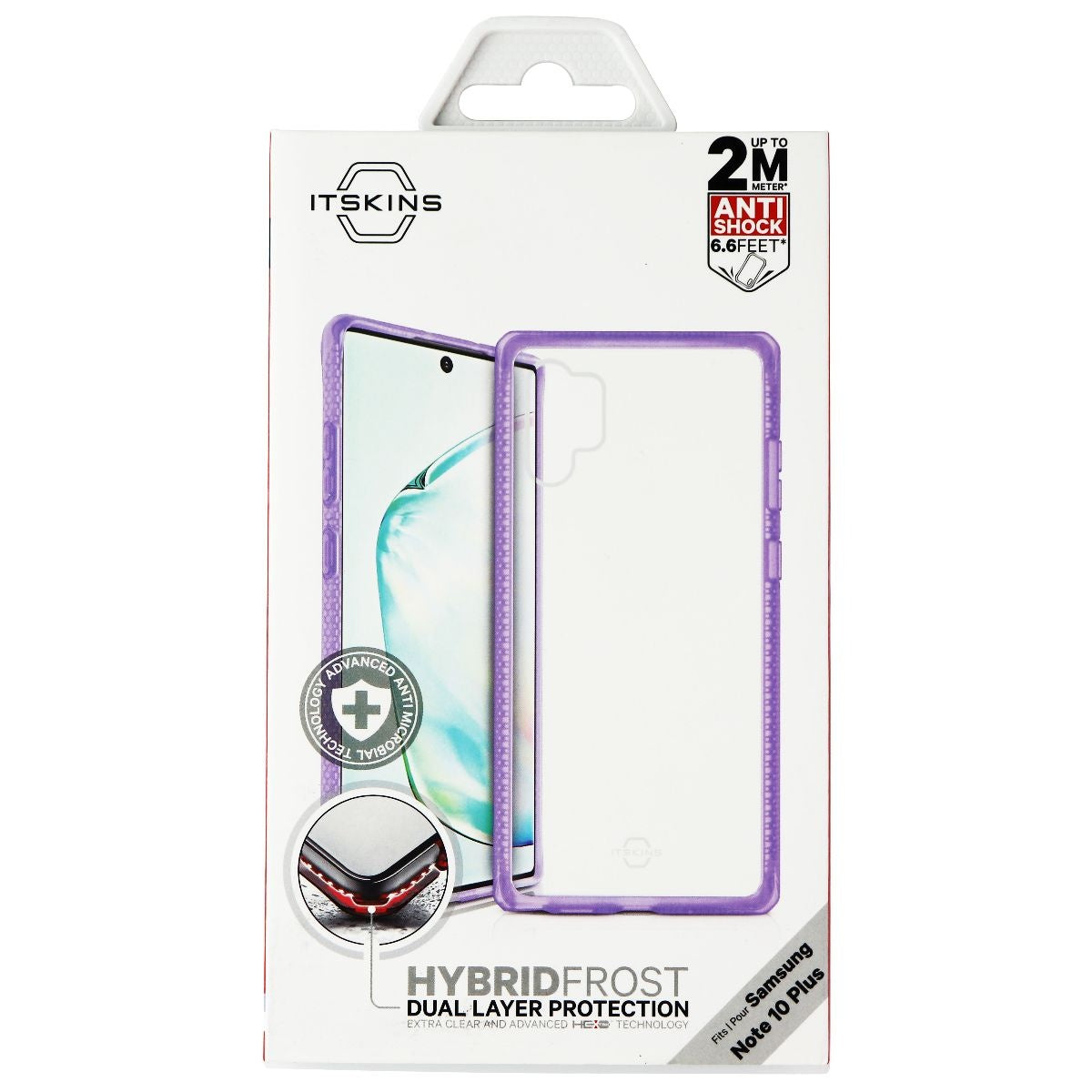 ITSKINS Hybrid Frost Hard Case for Samsung Galaxy (Note10+) - Purple/Clear Cell Phone - Cases, Covers & Skins ITSKINS - Simple Cell Bulk Wholesale Pricing - USA Seller