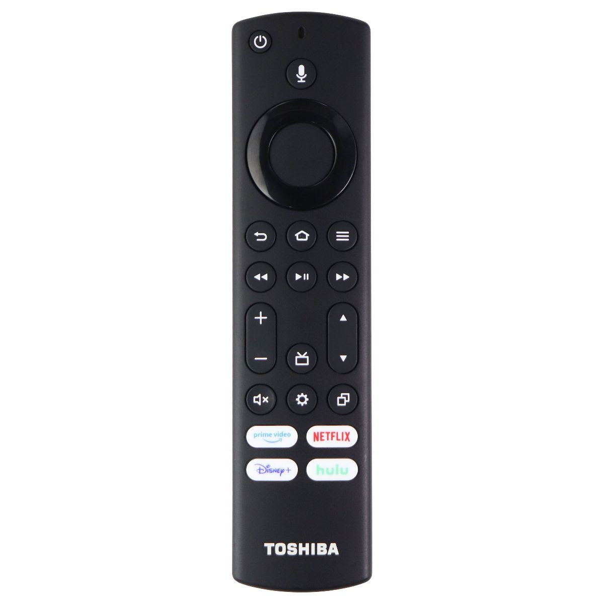 Toshiba Remote (CT-RC1US-21 Rev E) with Prime/Netflix/Disney/Hulu Keys - Black TV, Video & Audio Accessories - Remote Controls Toshiba    - Simple Cell Bulk Wholesale Pricing - USA Seller