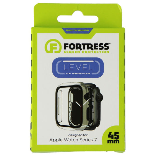 Fortress LEVEL Series Flat Tempered Glass for Apple Watch Series 7 (45mm) Clear Smart Watch Accessories - Smart Watch Cases Fortress    - Simple Cell Bulk Wholesale Pricing - USA Seller