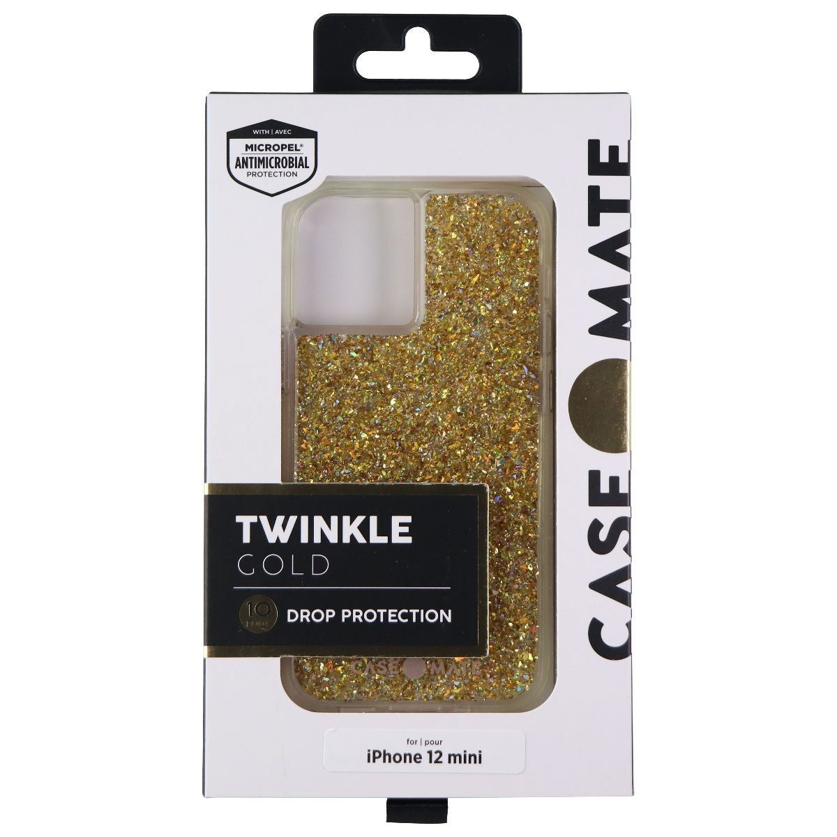 Case-Mate Twinkle Series Hard Case for Apple iPhone 12 Mini (5G) - Gold Cell Phone - Cases, Covers & Skins Case-Mate - Simple Cell Bulk Wholesale Pricing - USA Seller