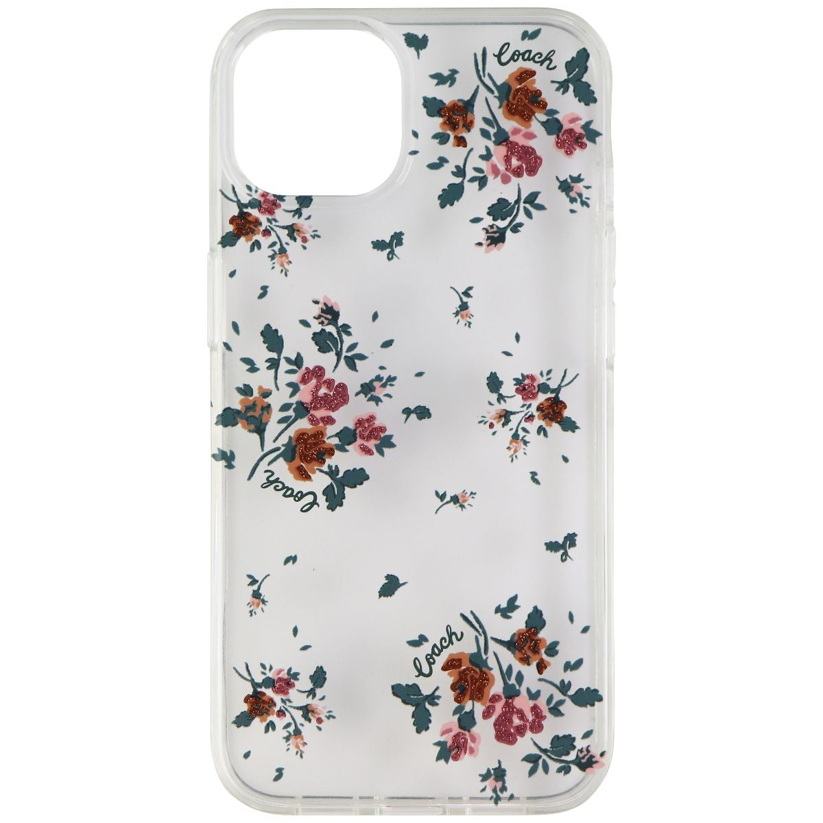 Coach Protective Case for iPhone 13 / 14 - Rose Bouquet Floral / Clear Cell Phone - Cases, Covers & Skins Coach    - Simple Cell Bulk Wholesale Pricing - USA Seller