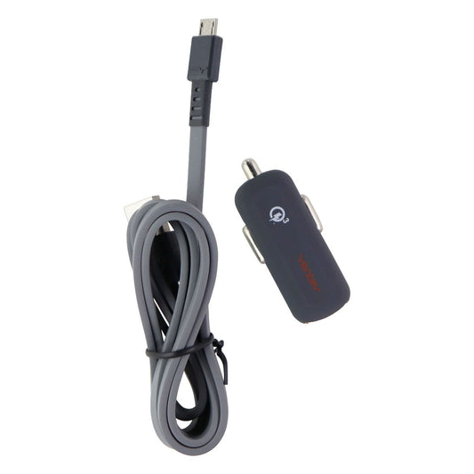 Ventev Dashport RQ1300 mini QC 3.0 Car Adapter w/ (3.3FT) Micro-USB Cable - Gray Cell Phone - Chargers & Cradles Ventev    - Simple Cell Bulk Wholesale Pricing - USA Seller