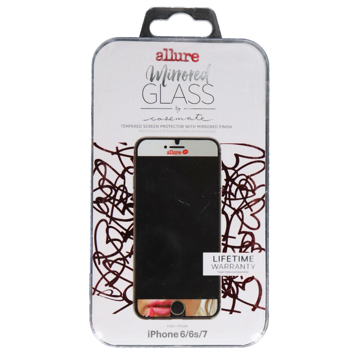 Case-Mate Allure Mirrored Tempered Glass for iPhone 7 and iPhone 6s - Mirrored Cell Phone - Screen Protectors Case-Mate - Simple Cell Bulk Wholesale Pricing - USA Seller