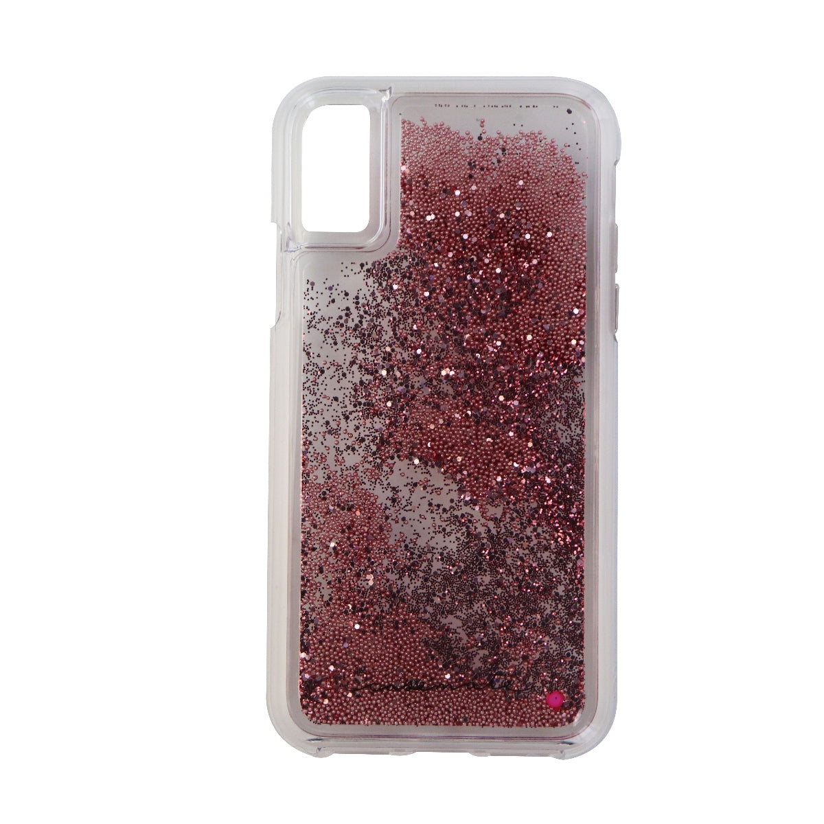 Case-Mate Waterfall Liquid Case for Apple iPhone Xs / X - Clear/Pink Glitter Cell Phone - Cases, Covers & Skins Case-Mate    - Simple Cell Bulk Wholesale Pricing - USA Seller