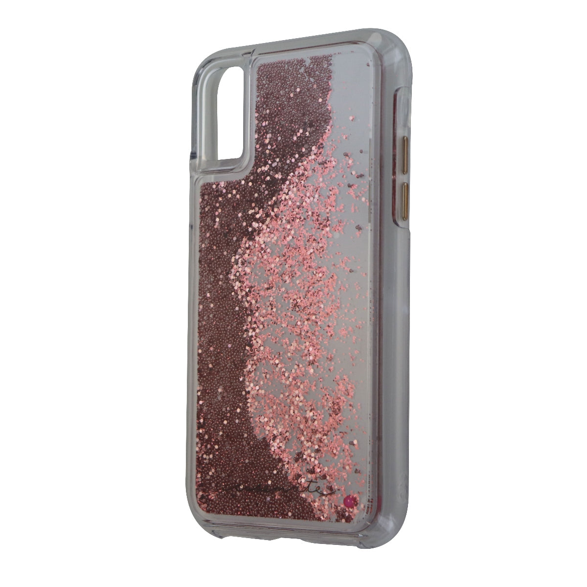 Case-Mate Waterfall Liquid Case for Apple iPhone Xs / X - Clear/Pink Glitter Cell Phone - Cases, Covers & Skins Case-Mate - Simple Cell Bulk Wholesale Pricing - USA Seller