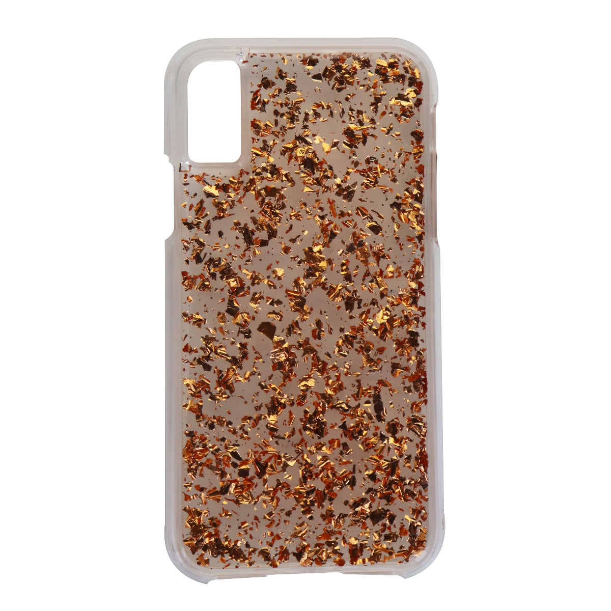 Case-Mate Karat Series Hard Case for Apple iPhone X 10 - Rose Gold Flakes/Clear Cell Phone - Cases, Covers & Skins Case-Mate - Simple Cell Bulk Wholesale Pricing - USA Seller