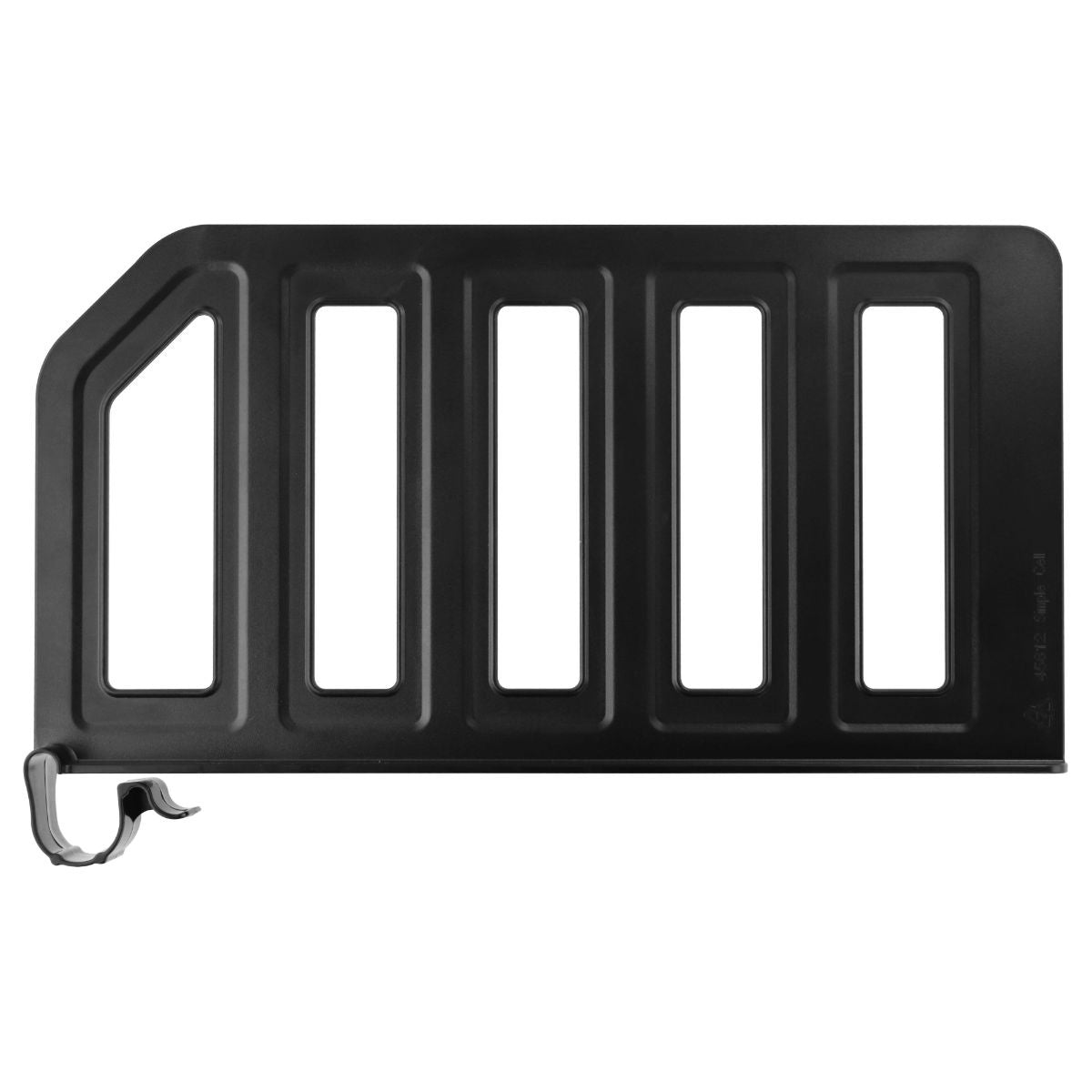 Shelf Separator / Divider with Snap on Clip (12-inch x 6-inch) - Black Household Supplies & Cleaning - Closet Organizers Simple Cell - Simple Cell Bulk Wholesale Pricing - USA Seller