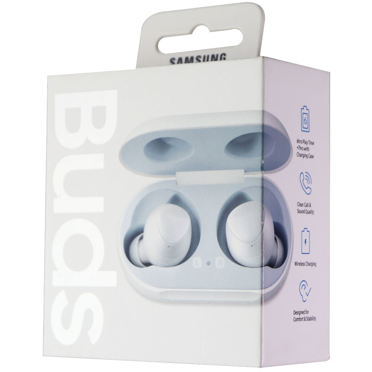 Samsung Galaxy Buds (1st Gen) True Wireless Earbuds - White (SM-R170) Portable Audio - Headphones Samsung - Simple Cell Bulk Wholesale Pricing - USA Seller