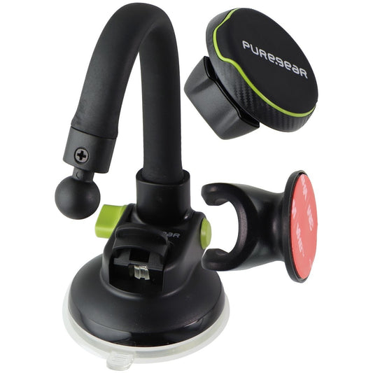 PureGear Universal Cradle Suction Cup Dash Mount for Cars & Vehicles - Black Cell Phone - Mounts & Holders PureGear    - Simple Cell Bulk Wholesale Pricing - USA Seller