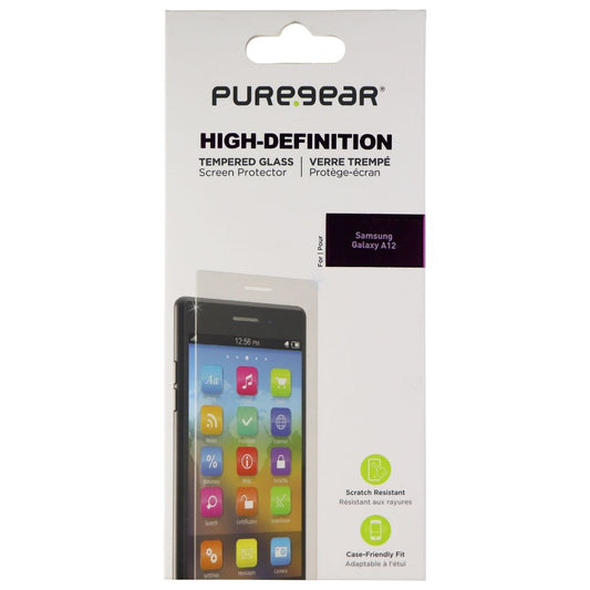 PureGear HD Tempered Glass Screen Protector for Samasung Galaxy A12 - Clear Cell Phone - Screen Protectors PureGear - Simple Cell Bulk Wholesale Pricing - USA Seller