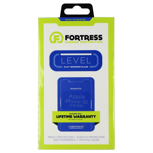 Fortress LEVEL Flat Tempered Glass Screen for Apple iPhone SE (2nd Gen)/8/7/6/6s