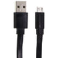 mWorks! mPOWER! (6-Foot) Micro-USB to USB Flat Cable - Black Cell Phone - Cables & Adapters mWorks! - Simple Cell Bulk Wholesale Pricing - USA Seller