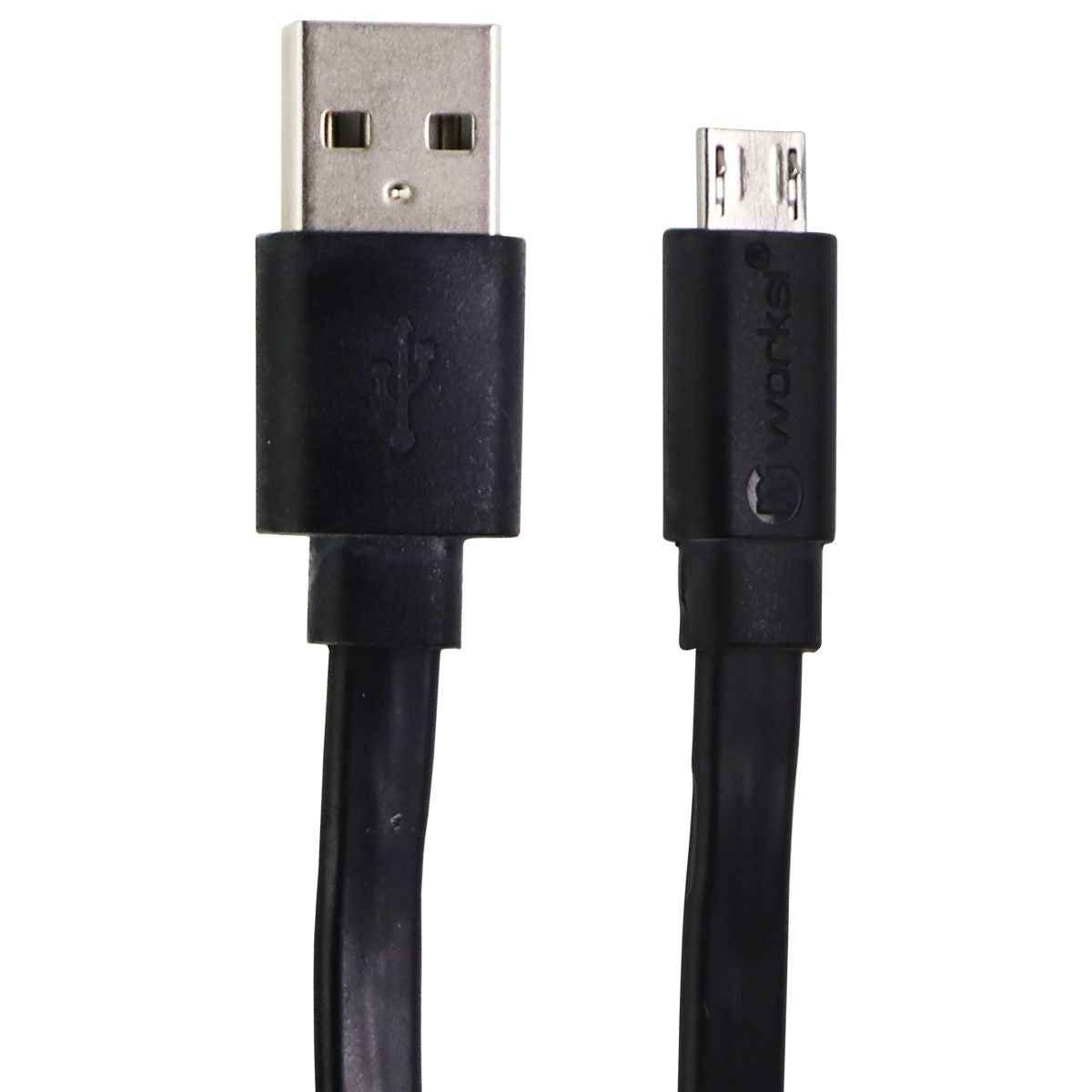 mWorks! mPOWER! (6-Foot) Micro-USB to USB Flat Cable - Black Cell Phone - Cables & Adapters mWorks!    - Simple Cell Bulk Wholesale Pricing - USA Seller