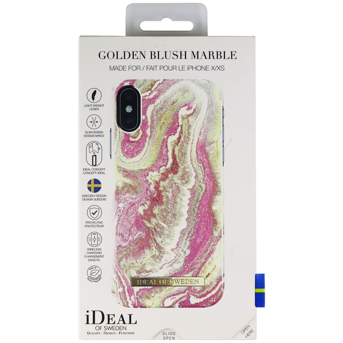 iDeal of Sweden Hard Case for Apple iPhone Xs / X - Golden Blush Marble Cell Phone - Cases, Covers & Skins iDeal of Sweden    - Simple Cell Bulk Wholesale Pricing - USA Seller