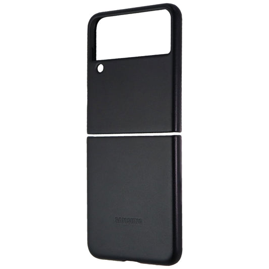 Official Samsung Leather Cover for Galaxy Z Flip3 5G - Black Cell Phone - Cases, Covers & Skins Samsung    - Simple Cell Bulk Wholesale Pricing - USA Seller