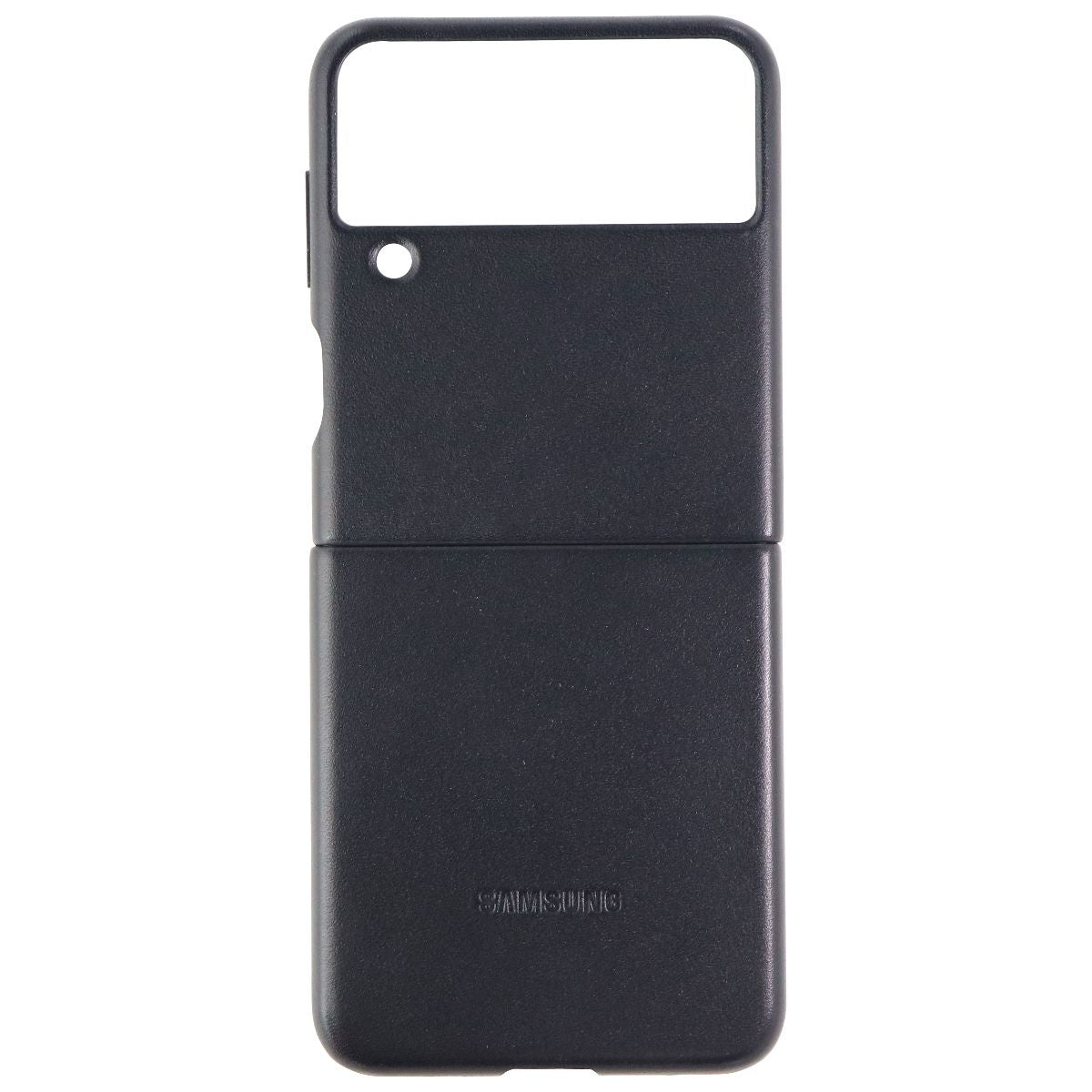 Official Samsung Leather Cover for Galaxy Z Flip3 5G - Black