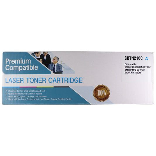 Premium Compatible Cyan Laser Toner Cartridge (CBTN210C) Brother Compatible Printer Accessories - Toner Cartridges Premium Compatible    - Simple Cell Bulk Wholesale Pricing - USA Seller