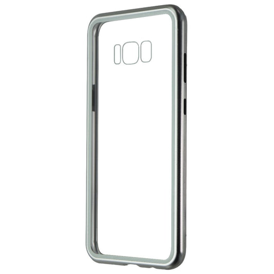 Zore Hybrid Glass Series Case for Samsung Galaxy S8 Plus - Clear/Silver Cell Phone - Cases, Covers & Skins Zore    - Simple Cell Bulk Wholesale Pricing - USA Seller