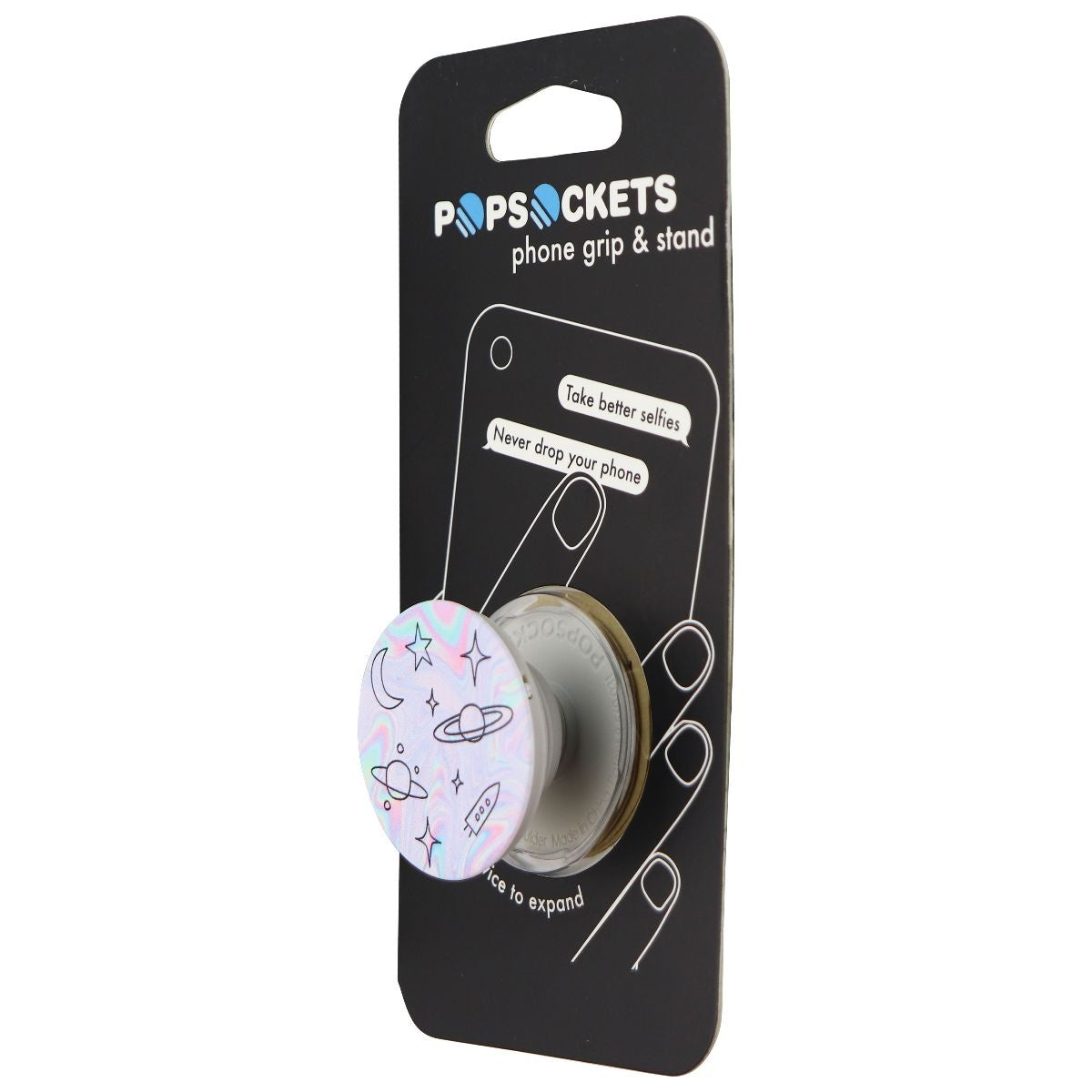 PopSockets: Collapsible Grip and Stand for Phones and Tablets - Space Doodle Cell Phone - Mounts & Holders PopSockets - Simple Cell Bulk Wholesale Pricing - USA Seller