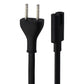 A9 Two Prong AC Power Cord for Apple TVs (2.5A/125V) - Black (622-0559) Parts & Accessories - Cables & Adapters Apple - Simple Cell Bulk Wholesale Pricing - USA Seller